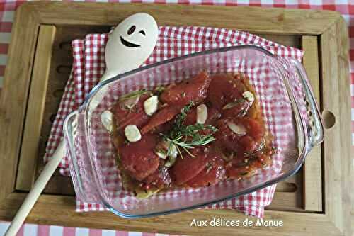 Tomates marinées