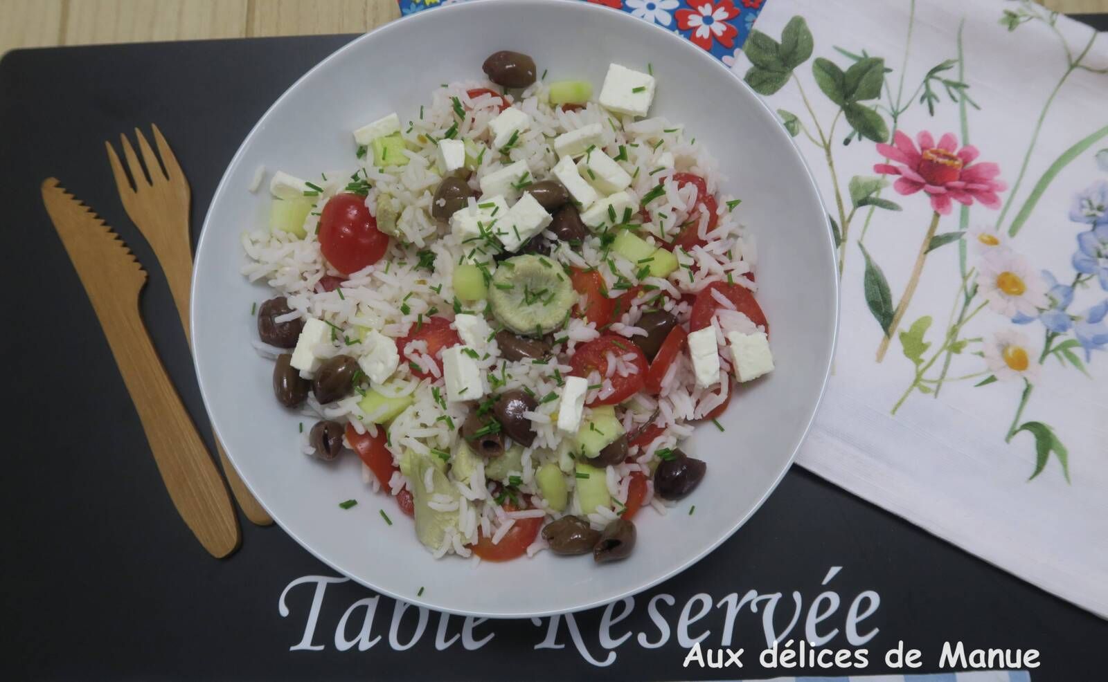 Salade de riz à la grecque