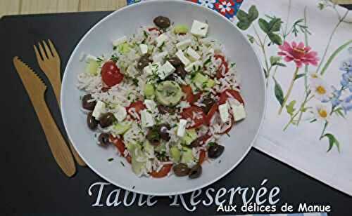 Salade de riz à la grecque