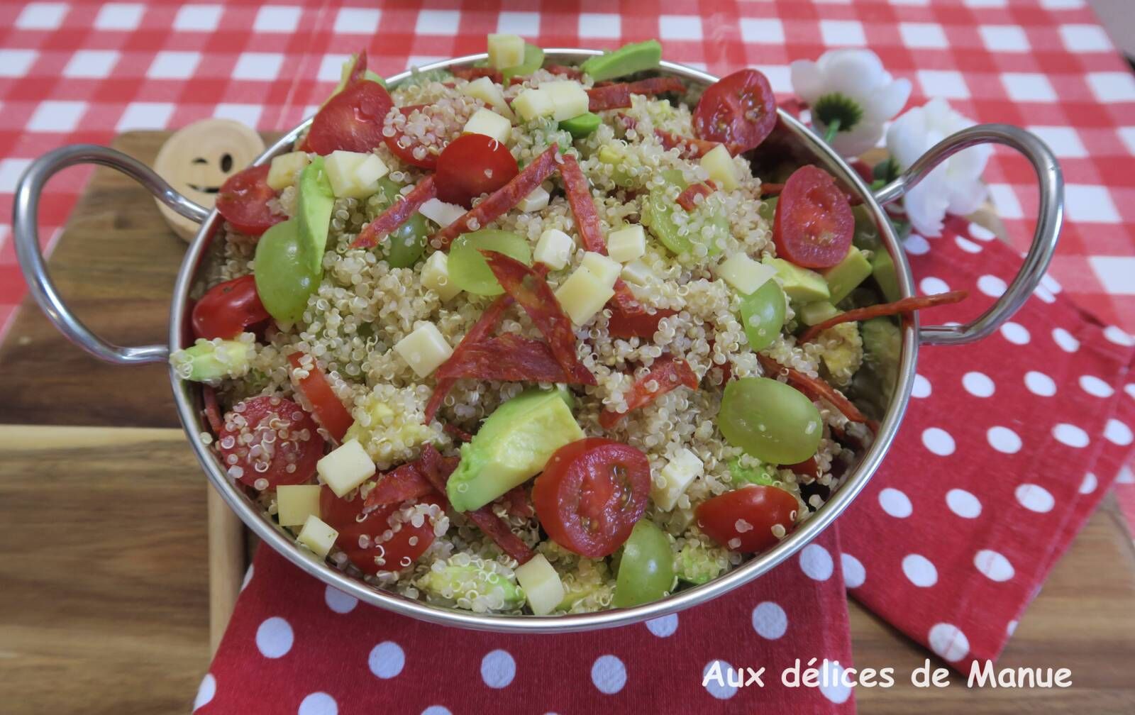 Salade de quinoa sucrée salée 