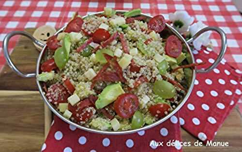 Salade de quinoa sucrée salée 