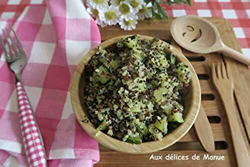Trio de quinoa sauté aux dés de courgette