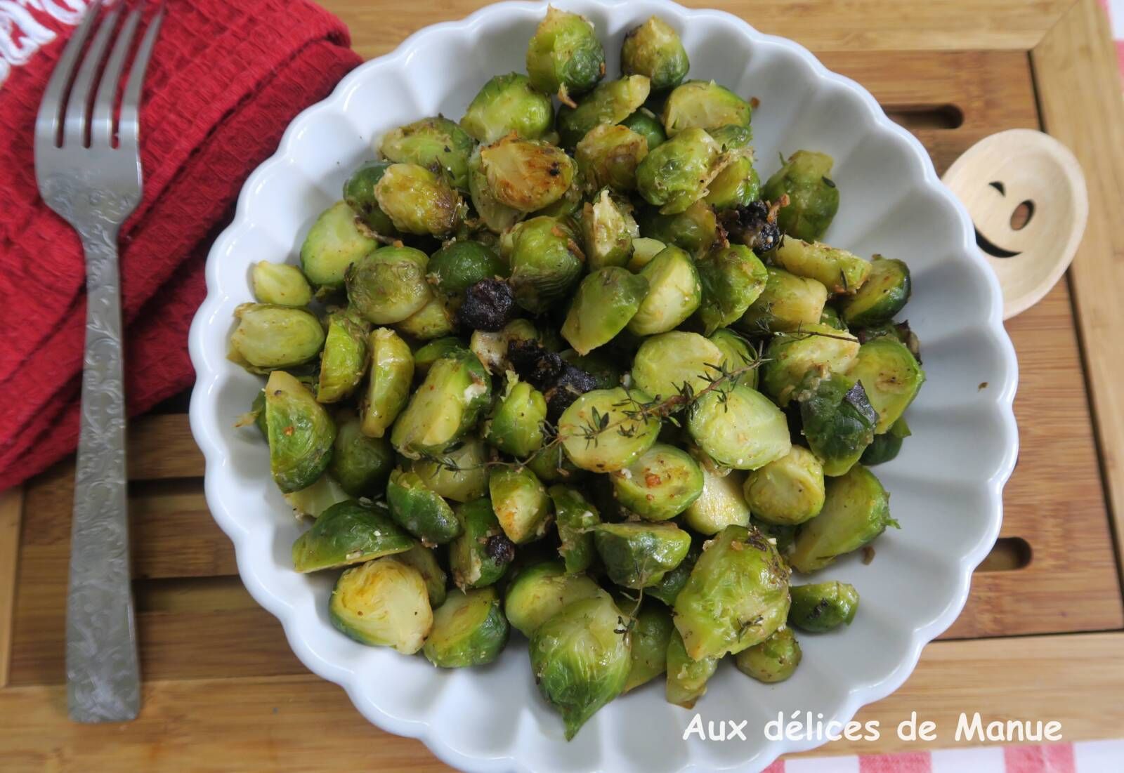 Choux de Bruxelles rôtis au parmesan