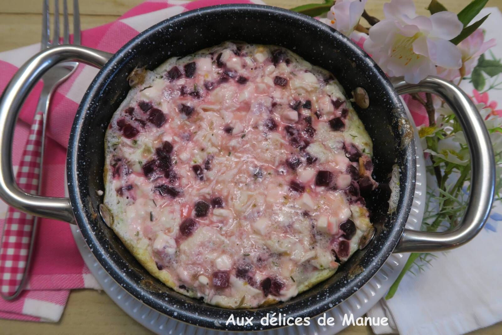 Omelette rose pour Octobre Rose