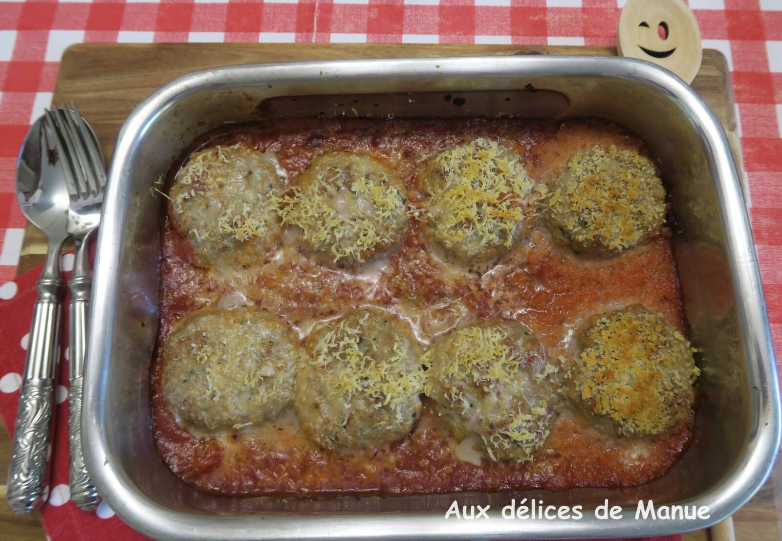 Palets ou boulettes de veau à la sauce tomate 