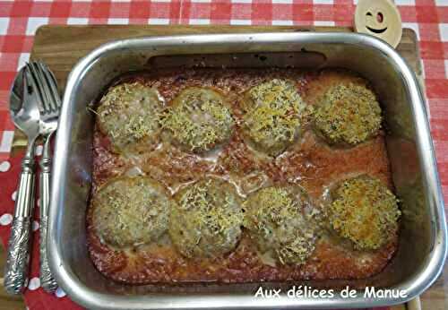 Palets ou boulettes de veau à la sauce tomate 
