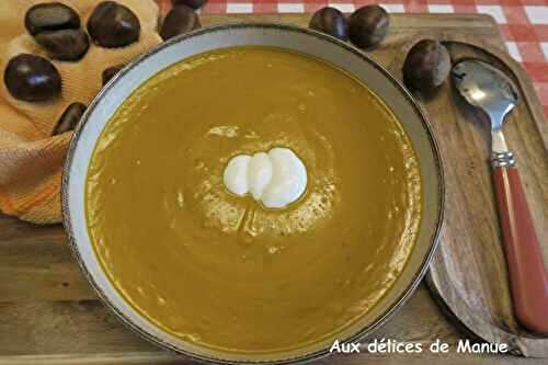 Velouté de potimarron et châtaignes, au Cookéo ou pas