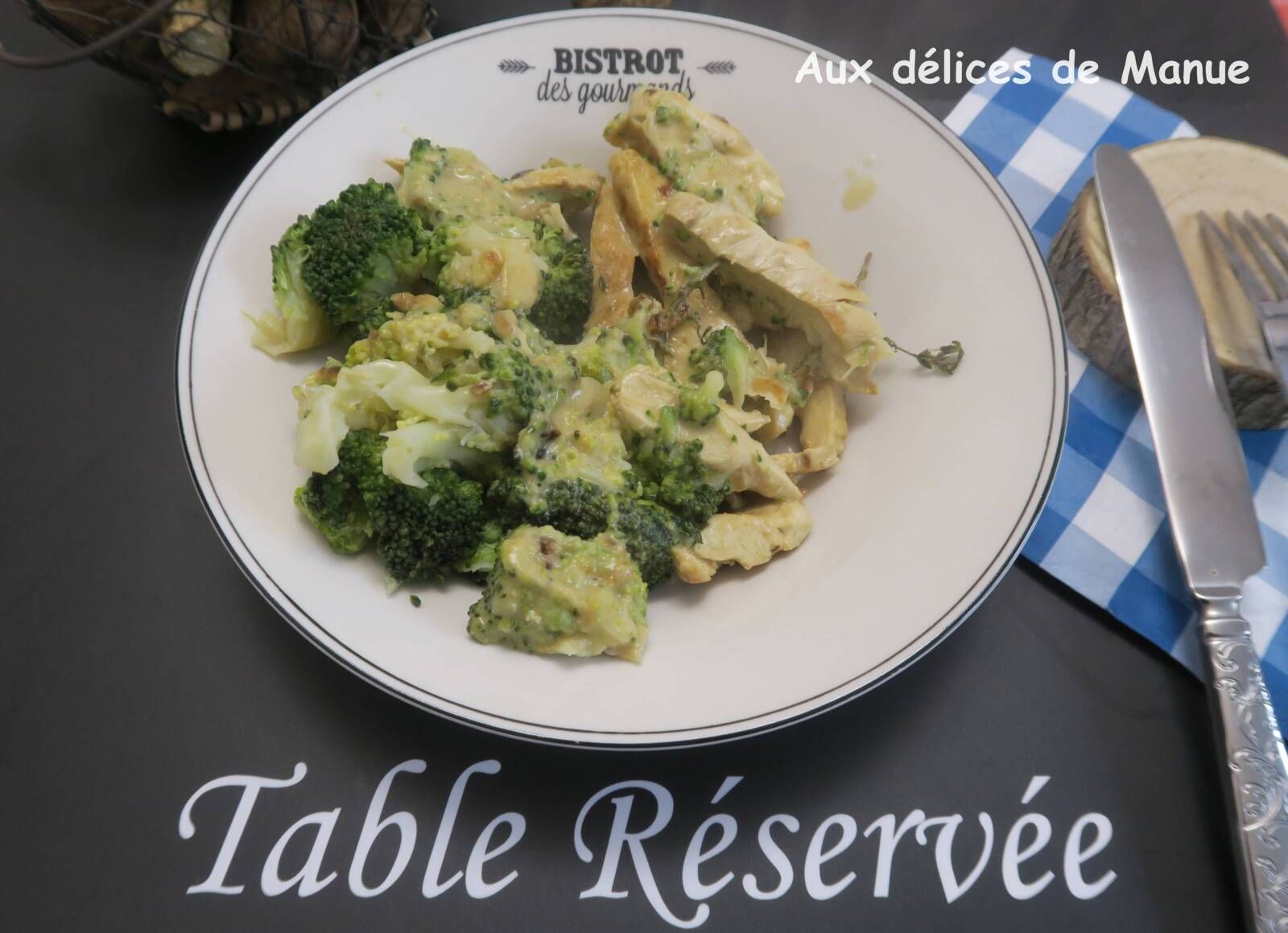 Blanc de poulet à la moutarde et au brocoli