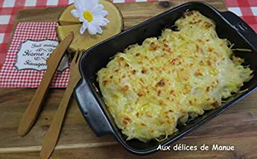 Gratin de chou-fleur au saumon