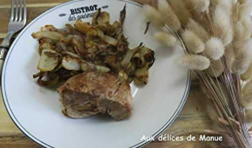 Filet mignon aux endives braisées - light