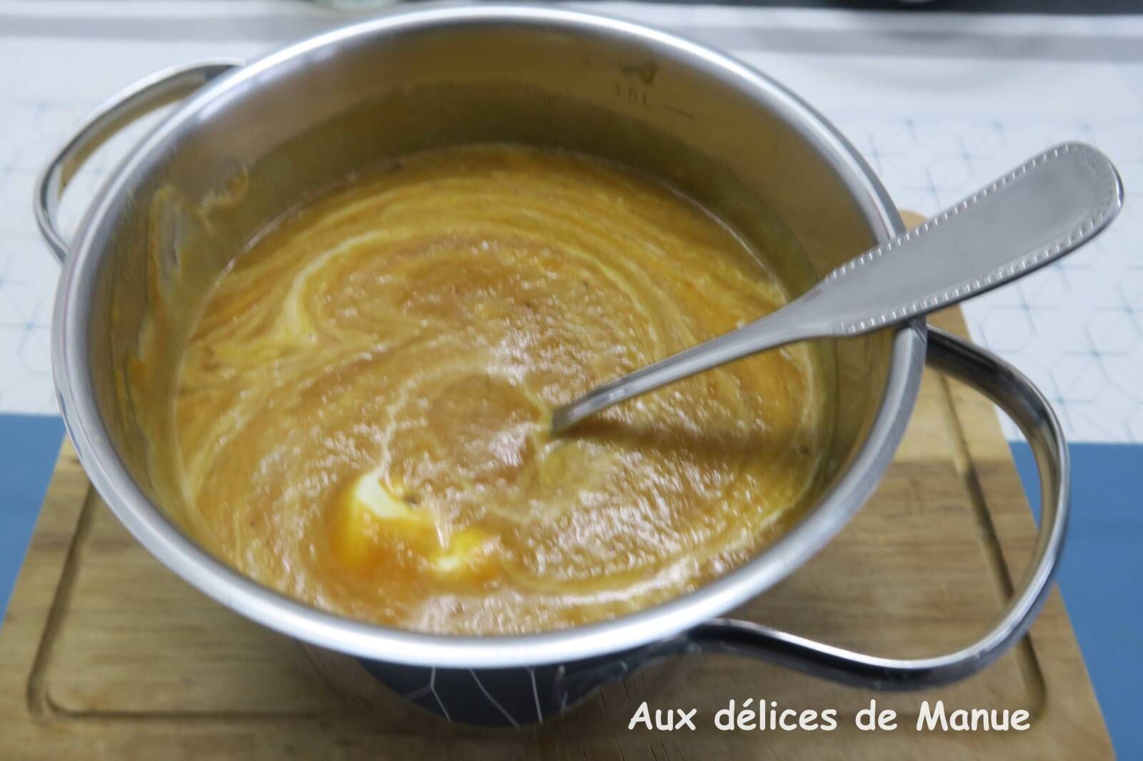 Velouté de châtaignes, patate douce et carottes au Cookéo ou pas