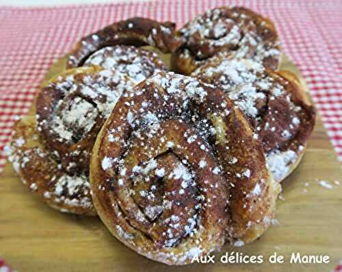 Cinnamon rolls ou brioche roulée à la cannelle