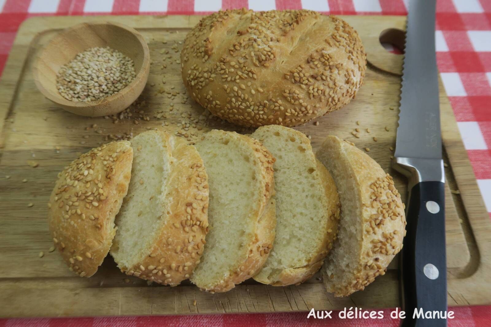 Pain serviette à l'huile de sésame grillé, à l'Air Fryer ou au four