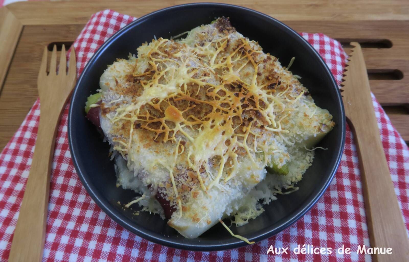 Gratin de poireaux à la bresaola -light