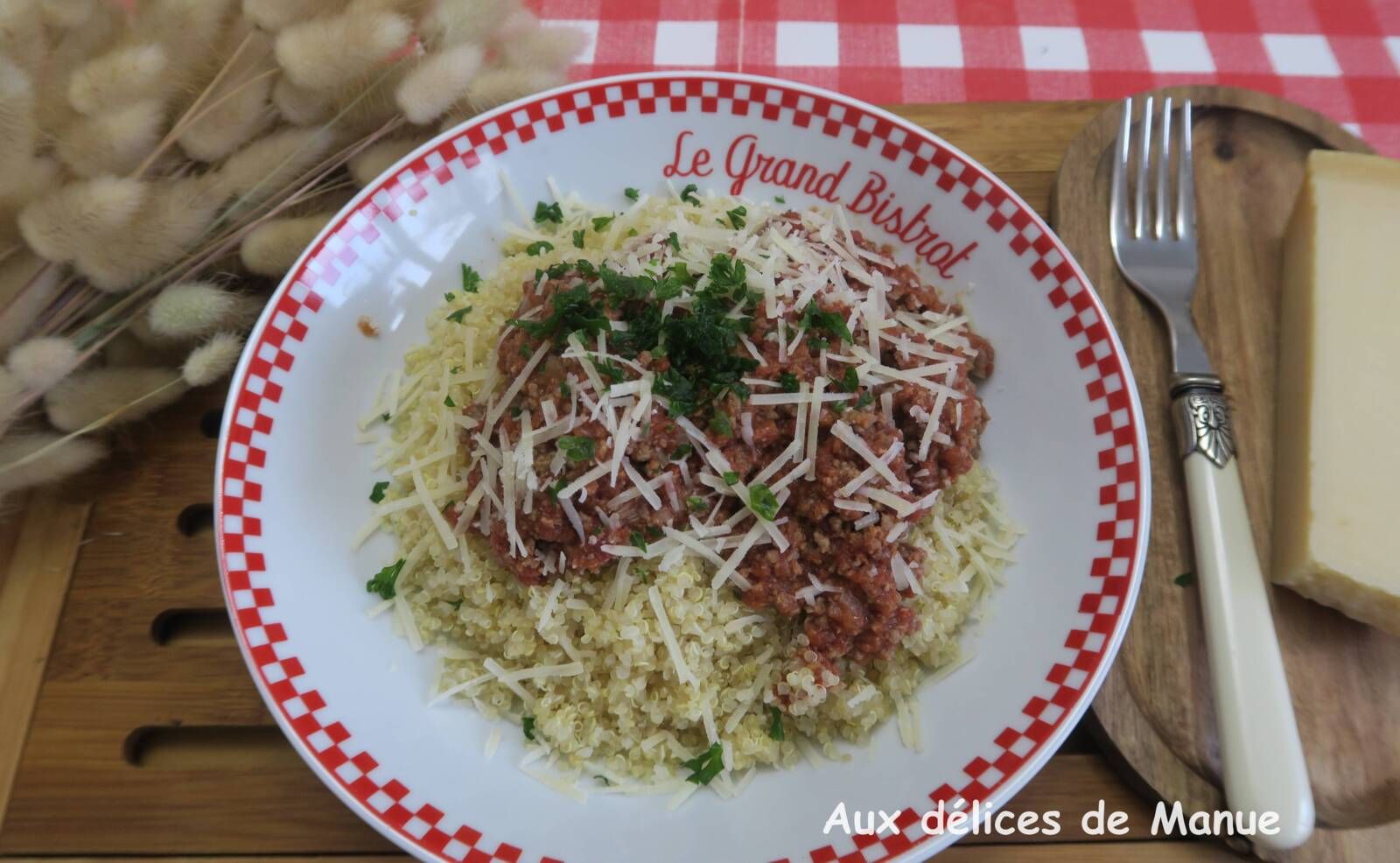 Quinoa façon bolognaise
