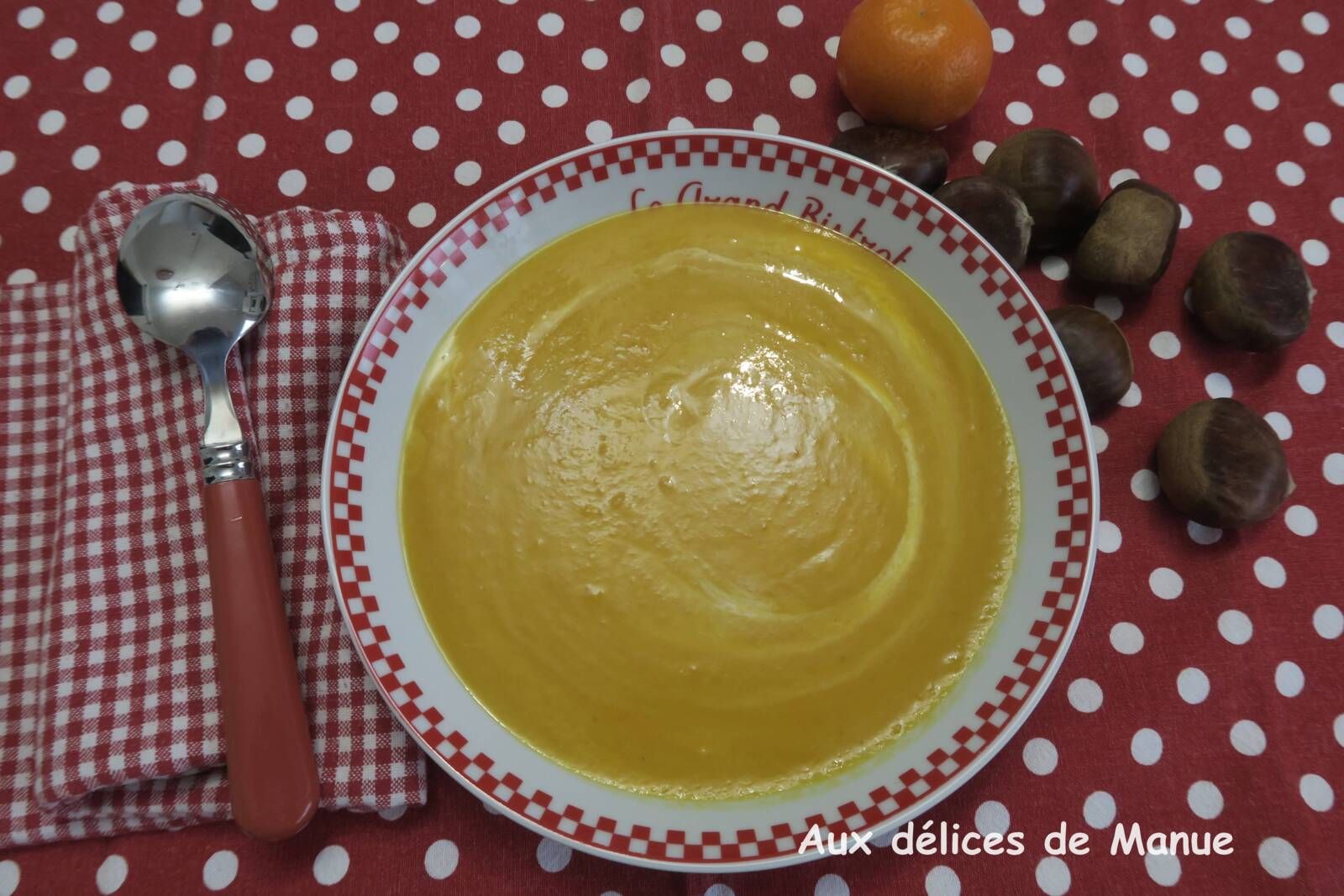 Velouté de mogettes de Vendée au potimarron, carottes et navet boule d'or 