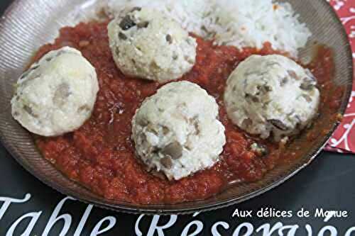 Gnudi ou boulettes aux champignons de Paris 