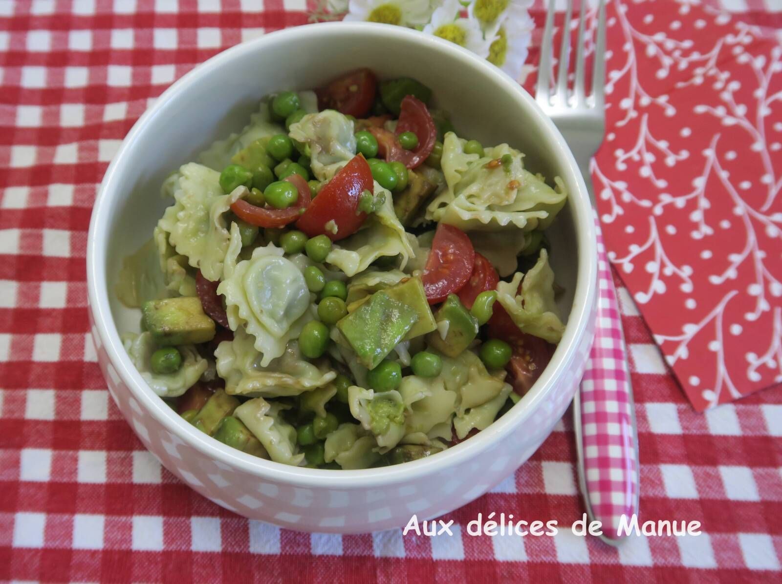 Salade de ravioles du Dauphinois aux légumes 
