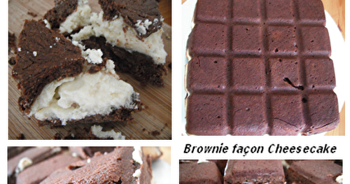 Brownie façon cheesecake