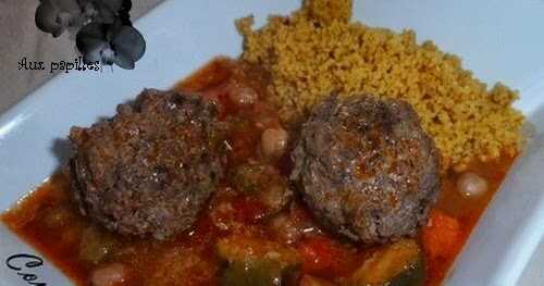 Couscous aux boulettes boeuf/merguez