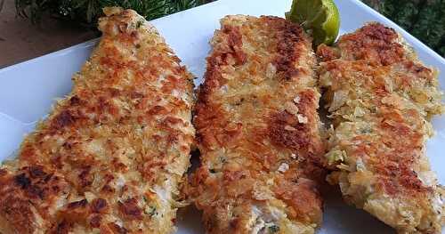 Escalopes de dinde panées aux chips