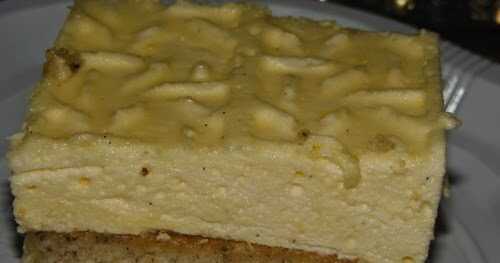 Financier à la poire et sa crème chiboust à la vanille