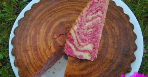 Gâteau Zébré à la framboise