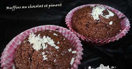 Muffins mi-fondants au chocolat et piment indien