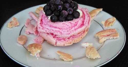 Pavlova pour un Octobre Rose....