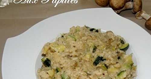 Risotto Poulet/ Champignons / Courgettes