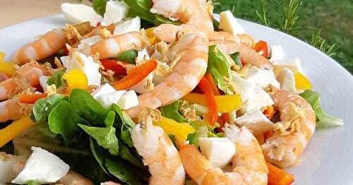 Salade Crevettes / Poivrons / Mozzarella