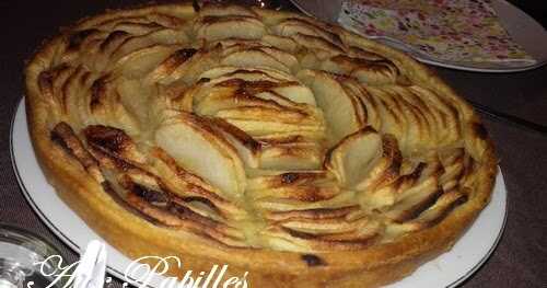 Tarte aux pommes / pâte brisée aux noisettes