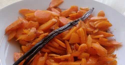 Wok de carottes à la vanille