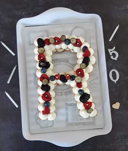 Letter Cake pour 50 ans