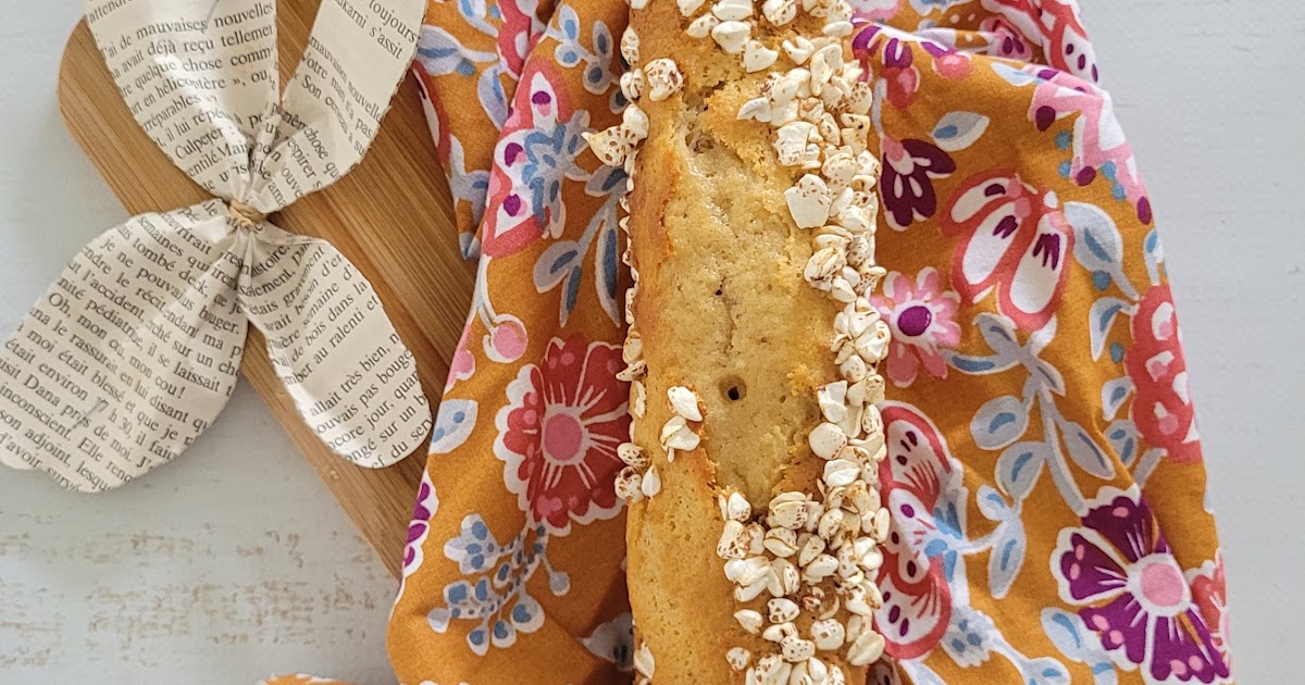 Petit cake allongé cacahouète / chocolat