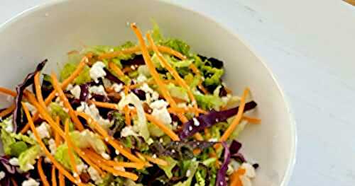 Salade croquante colorée