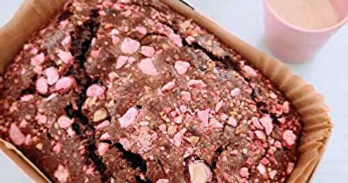 Gâteau choco / pralines roses