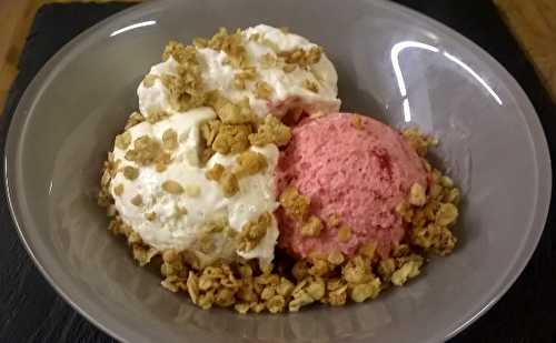 Crème glacée vanille & fraise
