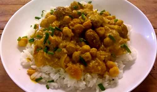 Curry de pois chiche, coco et citronnelle
