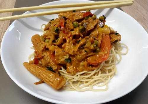 Curry Thaï et Chow Mein
