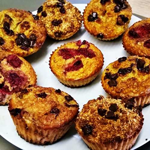 Muffin flocons d’avoine et gourmandises