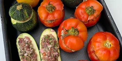 Légumes farcis : tomates farcies et courgettes farcies | Avis de Gourmets