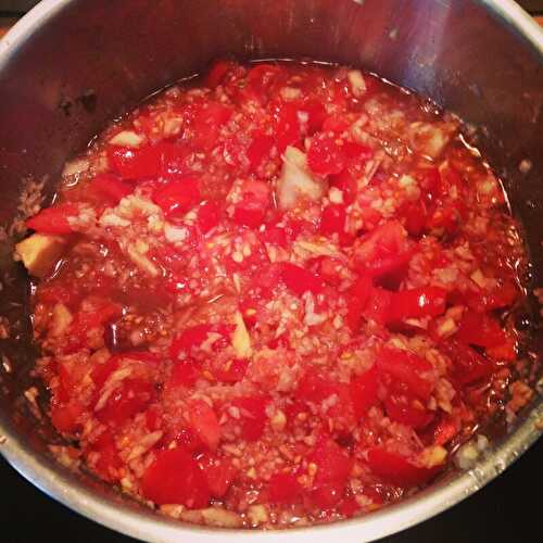 Chutney de Tomates aux Pommes