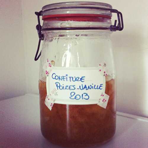 Confiture de Poires à la Vanille