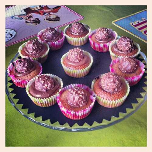 Cupcakes au Nutella et aux Ferrero Rochers