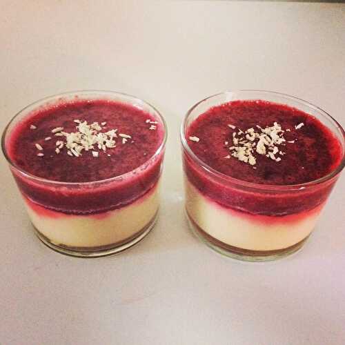 Panna Cotta Végane Coco-Cerise