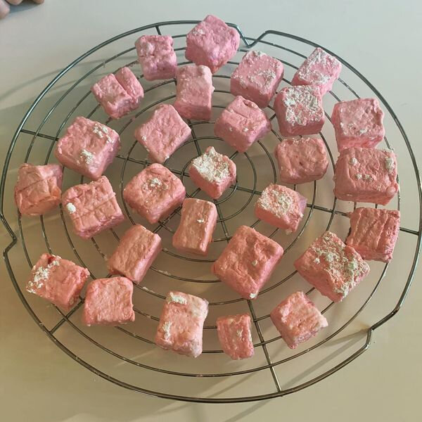 Guimauves à la rose