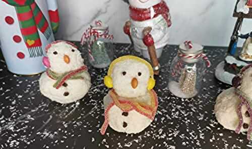 Bonhommes de neige coco - Bienvenue au bal des saveurs