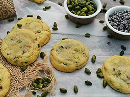 Cookies moelleux pistache/chocolat - Bienvenue au bal des saveurs
