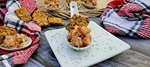 Cuillère de tartare de saumon - Bienvenue au bal des saveurs